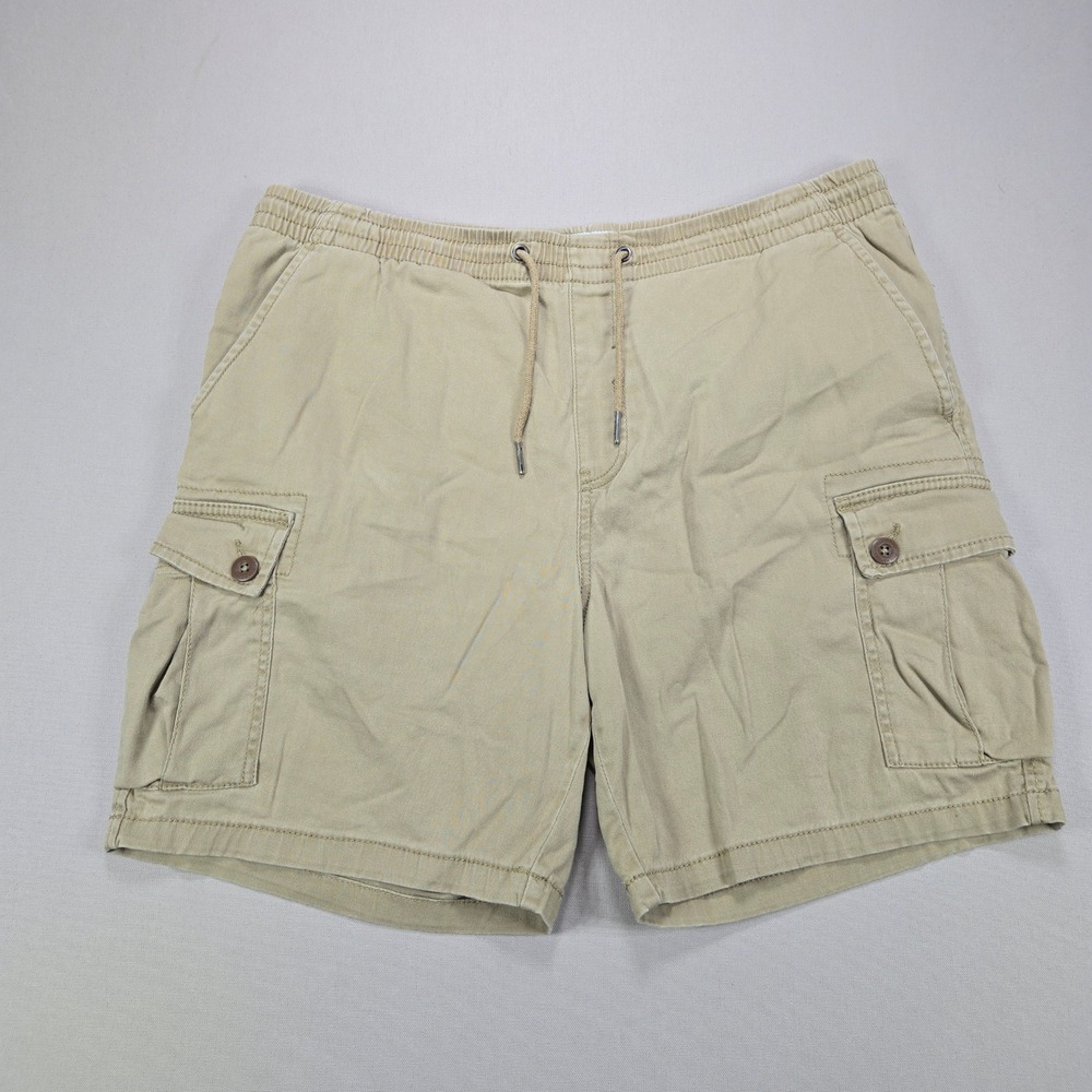 Projek Raw Cargo Shorts Utility Drawstring Twill Tan Mens Large